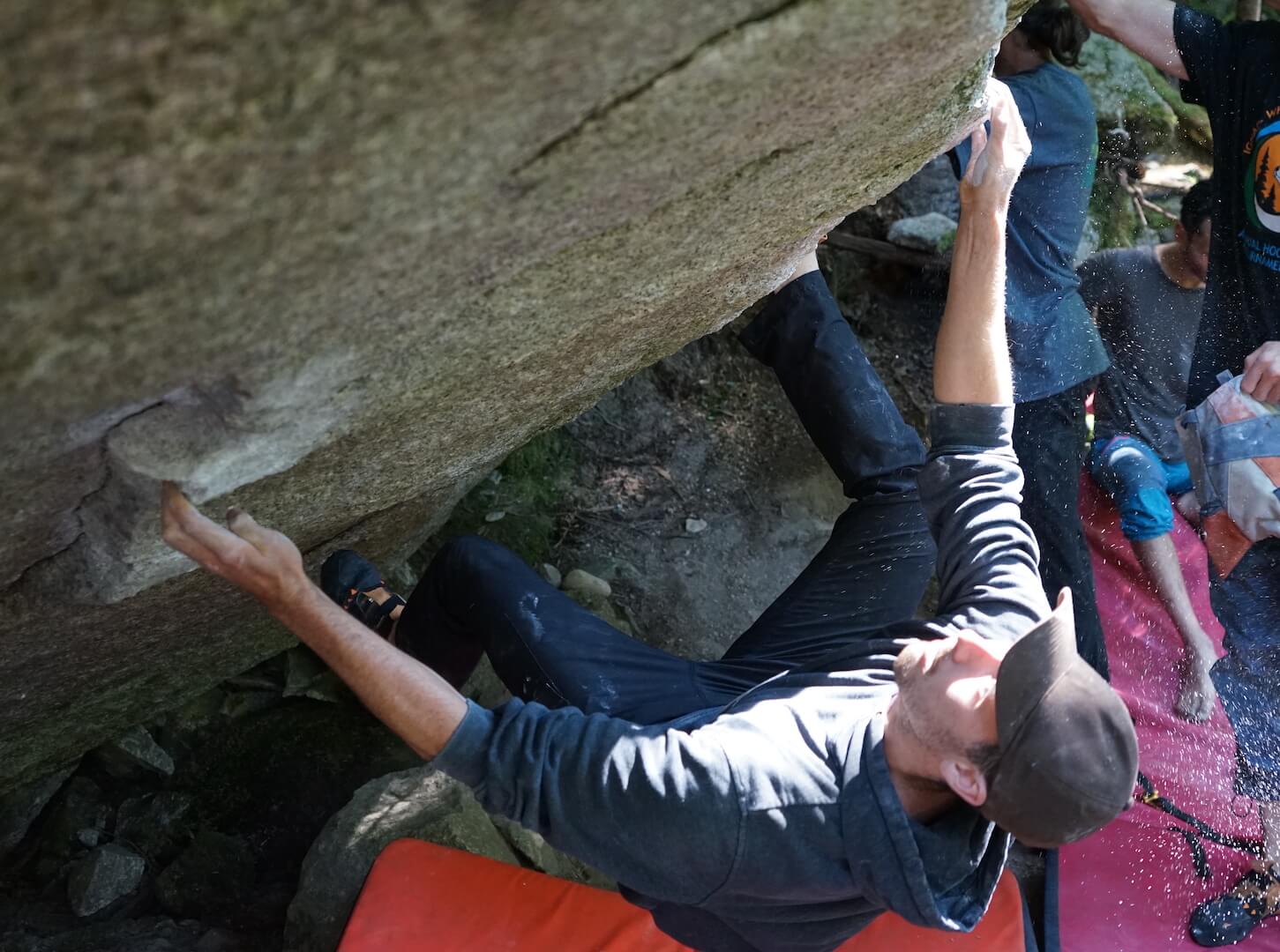 David climbing Space Monkey